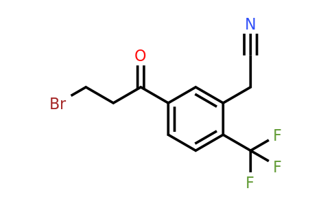 1805912-42-8 | 5-(3-Bromopropanoyl)-2-(trifluoromethyl)phenylacetonitrile