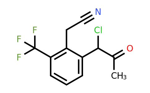 1805912-67-7 | 2-(1-Chloro-2-oxopropyl)-6-(trifluoromethyl)phenylacetonitrile