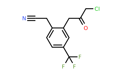 1805912-73-5 | 2-(3-Chloro-2-oxopropyl)-4-(trifluoromethyl)phenylacetonitrile