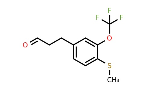 1805913-44-3 | 3-(4-(Methylthio)-3-(trifluoromethoxy)phenyl)propanal
