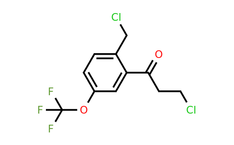 1805913-48-7 | 3-Chloro-1-(2-(chloromethyl)-5-(trifluoromethoxy)phenyl)propan-1-one