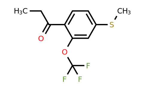 1805913-50-1 | 1-(4-(Methylthio)-2-(trifluoromethoxy)phenyl)propan-1-one