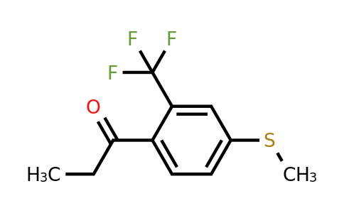 1805913-93-2 | 1-(4-(Methylthio)-2-(trifluoromethyl)phenyl)propan-1-one