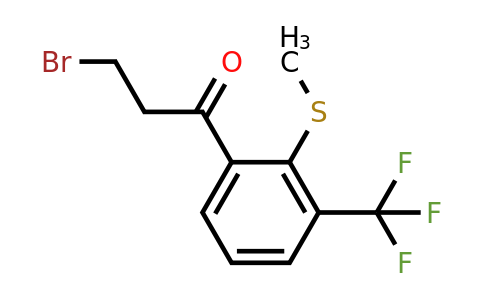 1805914-00-4 | 3-Bromo-1-(2-(methylthio)-3-(trifluoromethyl)phenyl)propan-1-one