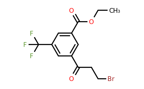 1805914-26-4 | Ethyl 3-(3-bromopropanoyl)-5-(trifluoromethyl)benzoate