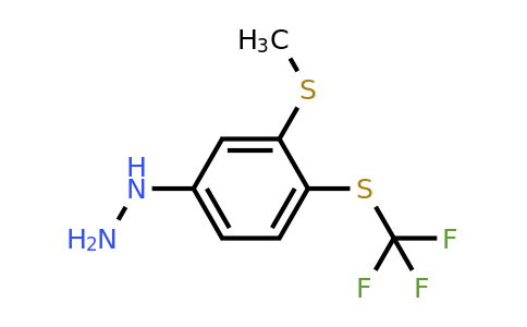 1805914-27-5 | 1-(3-(Methylthio)-4-(trifluoromethylthio)phenyl)hydrazine