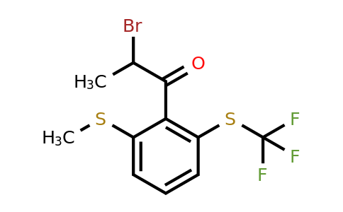 1805914-90-2 | 2-Bromo-1-(2-(methylthio)-6-(trifluoromethylthio)phenyl)propan-1-one