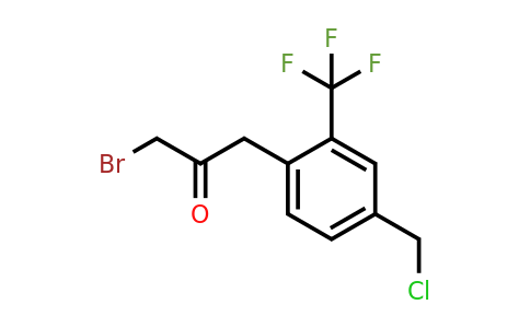 1805915-32-5 | 1-Bromo-3-(4-(chloromethyl)-2-(trifluoromethyl)phenyl)propan-2-one