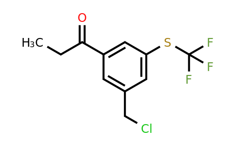 1805915-66-5 | 1-(3-(Chloromethyl)-5-(trifluoromethylthio)phenyl)propan-1-one