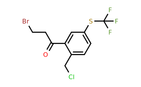 1805915-70-1 | 3-Bromo-1-(2-(chloromethyl)-5-(trifluoromethylthio)phenyl)propan-1-one