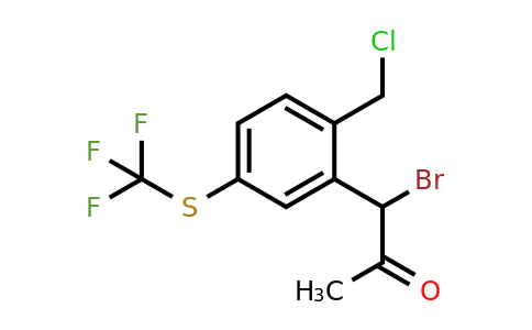 1805915-81-4 | 1-Bromo-1-(2-(chloromethyl)-5-(trifluoromethylthio)phenyl)propan-2-one