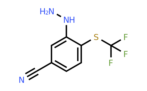 1805916-54-4 | 1-(5-Cyano-2-(trifluoromethylthio)phenyl)hydrazine