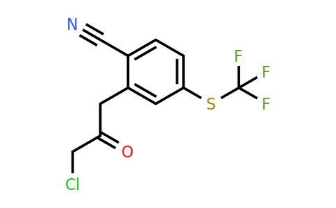 1805917-19-4 | 2-(3-Chloro-2-oxopropyl)-4-(trifluoromethylthio)benzonitrile