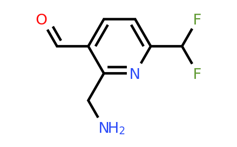 2-(Aminomethyl)-6-(difluoromethyl)pyridine-3-carboxaldehyde