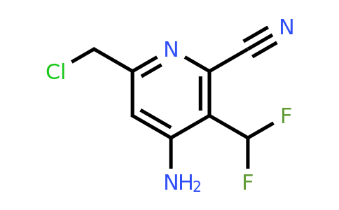1805929-03-6 | 4-Amino-6-(chloromethyl)-2-cyano-3-(difluoromethyl)pyridine