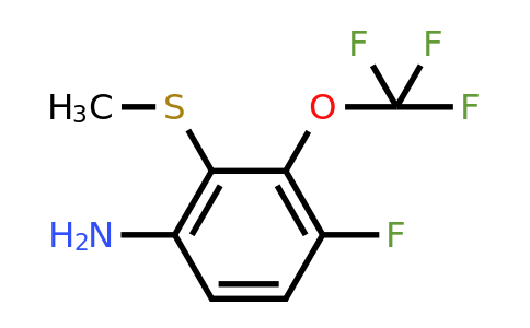 1805931-41-2 | 6-Amino-3-fluoro-2-(trifluoromethoxy)thioanisole
