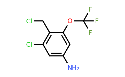 4-Amino-2-chloro-6-(trifluoromethoxy)benzyl chloride