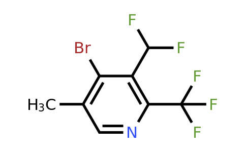 4-Bromo-3-(difluoromethyl)-5-methyl-2-(trifluoromethyl)pyridine