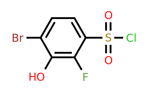 1805935-67-4 | 4-Bromo-2-fluoro-3-hydroxybenzenesulfonyl chloride
