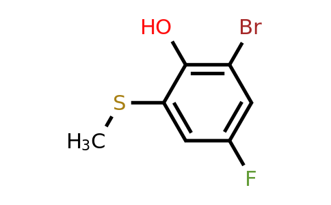 1805936-75-7 | 3-Bromo-5-fluoro-2-hydroxythioanisole