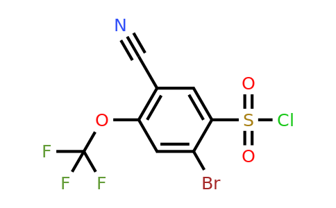 1805936-85-9 | 2-Bromo-5-cyano-4-(trifluoromethoxy)benzenesulfonyl chloride