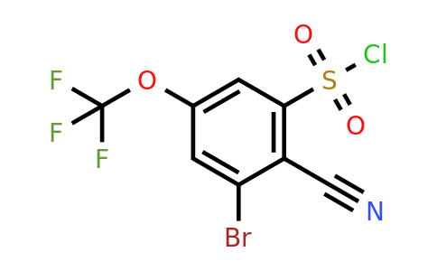 1805936-90-6 | 3-Bromo-2-cyano-5-(trifluoromethoxy)benzenesulfonyl chloride