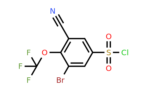 1805936-95-1 | 3-Bromo-5-cyano-4-(trifluoromethoxy)benzenesulfonyl chloride