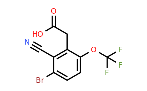 1805937-43-2 | 3-Bromo-2-cyano-6-(trifluoromethoxy)phenylacetic acid