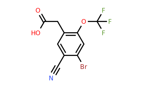 1805937-51-2 | 4-Bromo-5-cyano-2-(trifluoromethoxy)phenylacetic acid