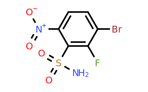 1805937-53-4 | 3-Bromo-2-fluoro-6-nitrobenzenesulfonamide