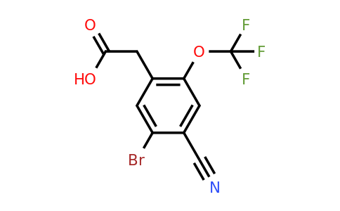 1805937-58-9 | 5-Bromo-4-cyano-2-(trifluoromethoxy)phenylacetic acid