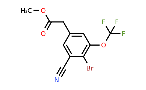 1805937-75-0 | Methyl 4-bromo-3-cyano-5-(trifluoromethoxy)phenylacetate