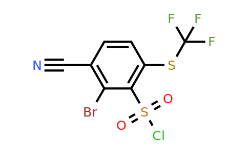 1805938-02-6 | 2-Bromo-3-cyano-6-(trifluoromethylthio)benzenesulfonyl chloride
