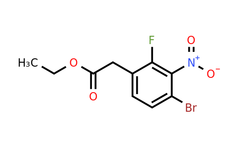 1805938-36-6 | Ethyl 4-bromo-2-fluoro-3-nitrophenylacetate