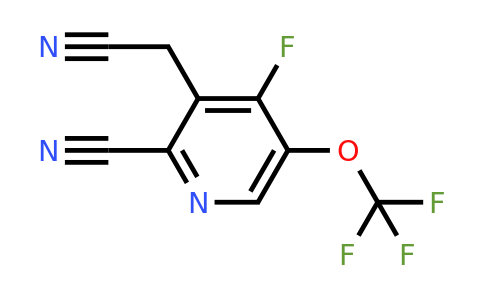 2-Cyano-4-fluoro-5-(trifluoromethoxy)pyridine-3-acetonitrile