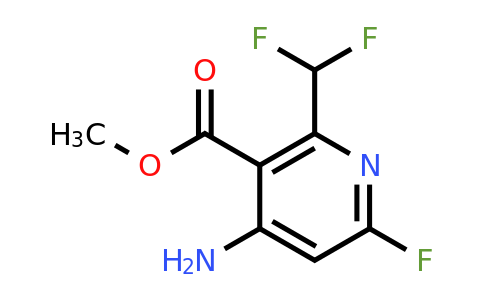 1805941-62-1 | Methyl 4-amino-2-(difluoromethyl)-6-fluoropyridine-3-carboxylate