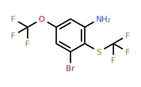 1805950-63-3 | 3-Bromo-5-trifluoromethoxy-2-(trifluoromethylthio)aniline