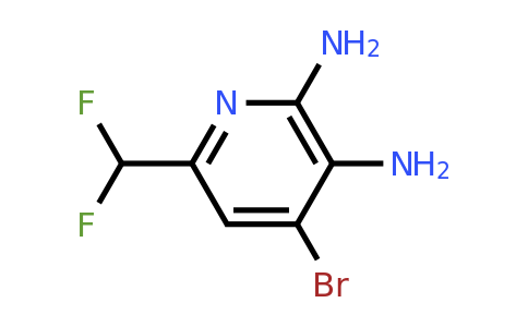 4-Bromo-2,3-diamino-6-(difluoromethyl)pyridine