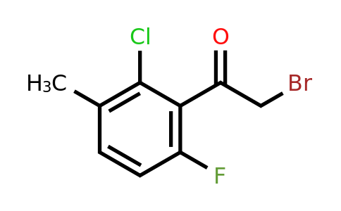 1805954-01-1 | 2'-Chloro-6'-fluoro-3'-methylphenacyl bromide