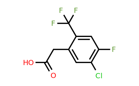 1805956-33-5 | 5-Chloro-4-fluoro-2-(trifluoromethyl)phenylacetic acid