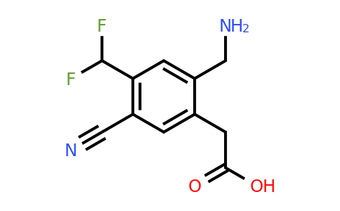 1805959-21-0 | 2-Aminomethyl-5-cyano-4-(difluoromethyl)phenylacetic acid
