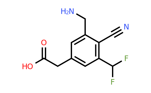 1805959-66-3 | 3-Aminomethyl-4-cyano-5-(difluoromethyl)phenylacetic acid