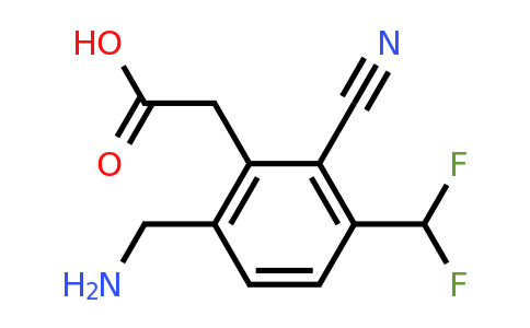 1805959-70-9 | 6-Aminomethyl-2-cyano-3-(difluoromethyl)phenylacetic acid