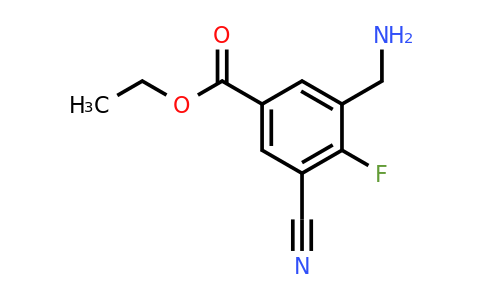 1805961-40-3 | Ethyl 3-aminomethyl-5-cyano-4-fluorobenzoate