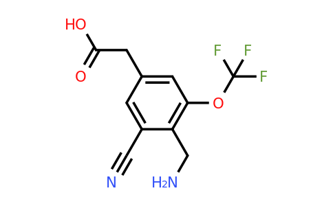 1805961-76-5 | 4-Aminomethyl-3-cyano-5-(trifluoromethoxy)phenylacetic acid