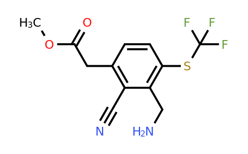 1805964-11-7 | Methyl 3-aminomethyl-2-cyano-4-(trifluoromethylthio)phenylacetate