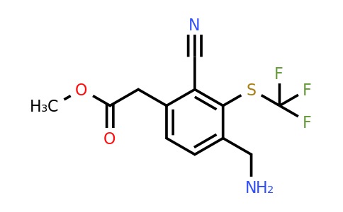 1805964-23-1 | Methyl 4-aminomethyl-2-cyano-3-(trifluoromethylthio)phenylacetate