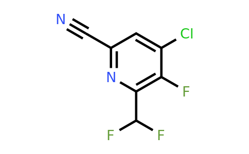 4-Chloro-6-cyano-2-(difluoromethyl)-3-fluoropyridine
