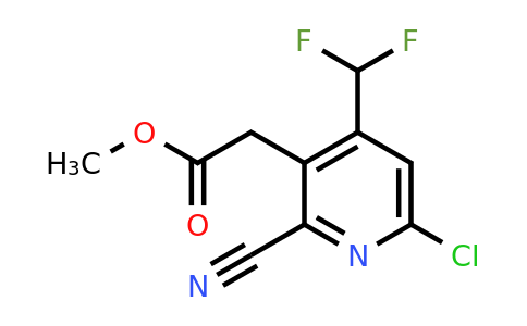 Methyl 6-chloro-2-cyano-4-(difluoromethyl)pyridine-3-acetate