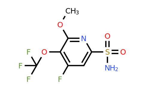 4-Fluoro-2-methoxy-3-(trifluoromethoxy)pyridine-6-sulfonamide
